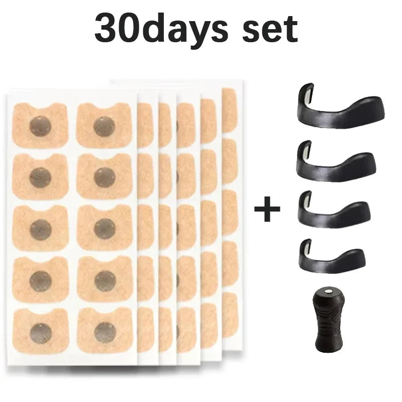 5/15/30Days Magnetic Nasal Dilator Starter Kits Increase Air Intake Improve Sleeping Reduce Snoring Breathing Refill Nose Clip
