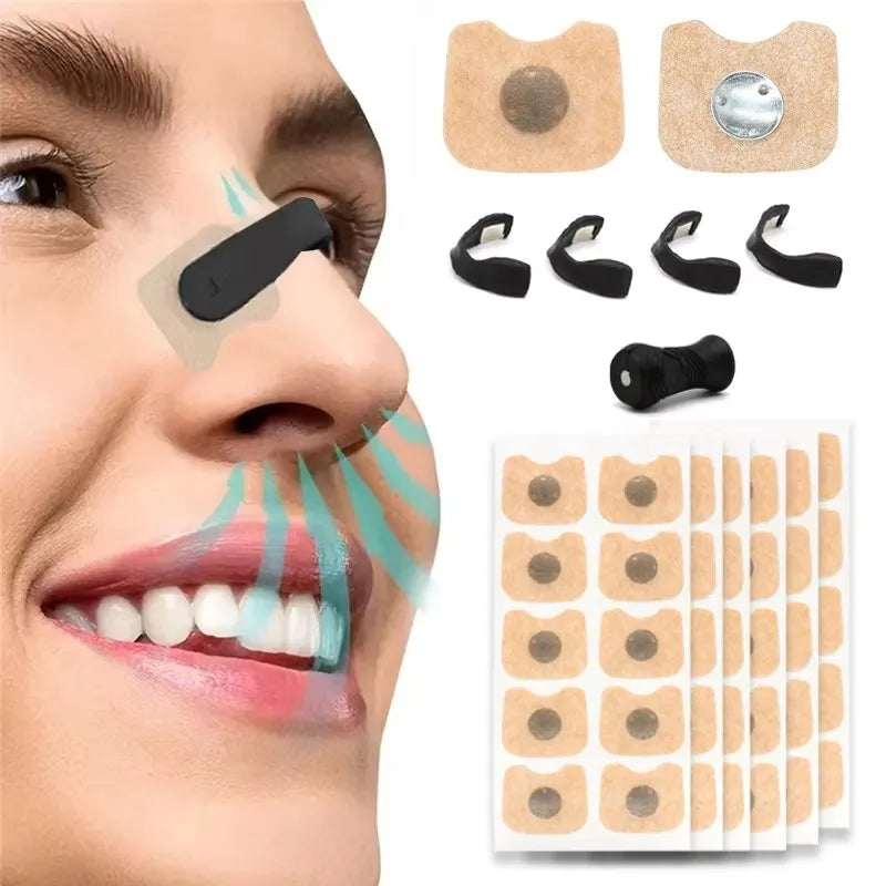 5/15/30Days Magnetic Nasal Dilator Starter Kits Increase Air Intake Improve Sleeping Reduce Snoring Breathing Refill Nose Clip